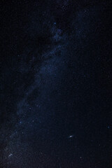 Obraz na płótnie Canvas Milky Way stars photographed with wide angle lens.
