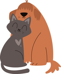 Cat And Dog Friendship