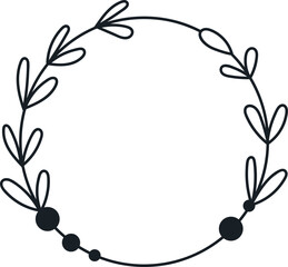 Christmas Floral Circle Wreath
