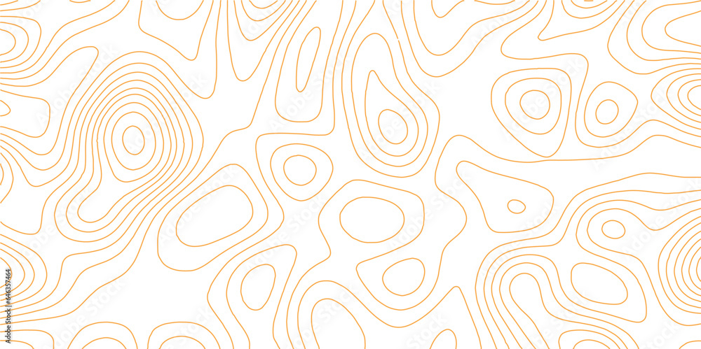 Fototapete Abstract white background with yellow gradient Topographic line map pattern. Contour elevation topographic and textured Background Modern design with White background with topographic wavy patte.