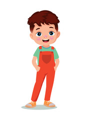 Vector Illustration cute little kids