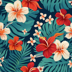 Fototapeta premium seamless floral pattern
