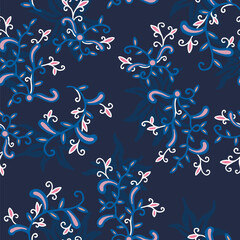  Seamless floral pattern.Can be printed on any material: package, merch, fabric, home.