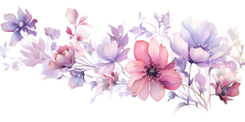 Vibrant colorful Flowers Background