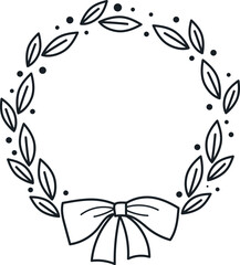 Christmas Floral Circle Wreath