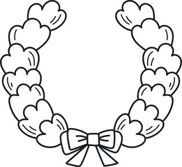 Christmas Floral Circle Wreath