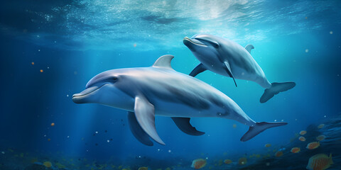 Obraz na płótnie Canvas The Most Beautiful And Colorful Aquatic Sea Creatures Life Wallpaper 