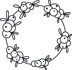 Christmas Floral Circle Wreath