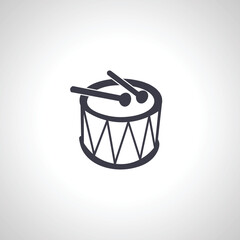 Drum Icon. drums isolated icon on white background
