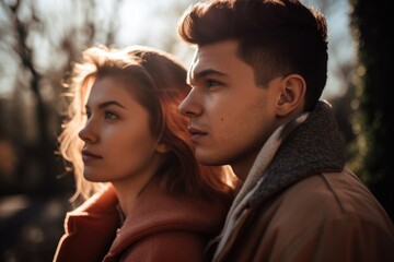 shot of a young couple out in the sun