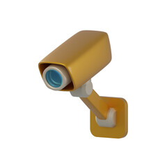 3D Security Camera Illustration