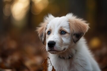 shot of an adorable puppy outside