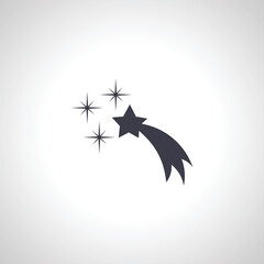 Falling Star icon. christmas star icon © Gunel