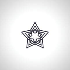 star isolated icon on white background