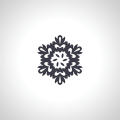 snowflake isolated icon on white background