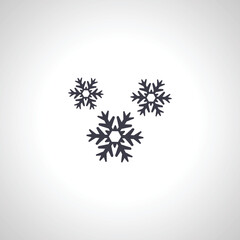 snowflake isolated icon on white background