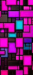Abstract background with pink squares for iPhone made with Ai generative technology