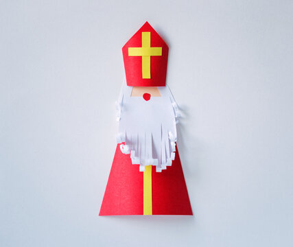 sinterklaas card. Saint Nicholas. paper craft. art work