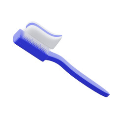 3D Tooth Brush Illustration