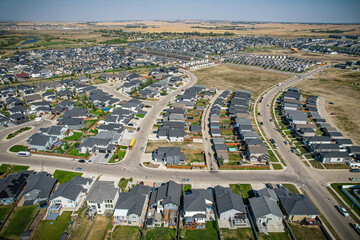 Skyward Gaze Over Rosewood, Saskatoon, Saskatchewan