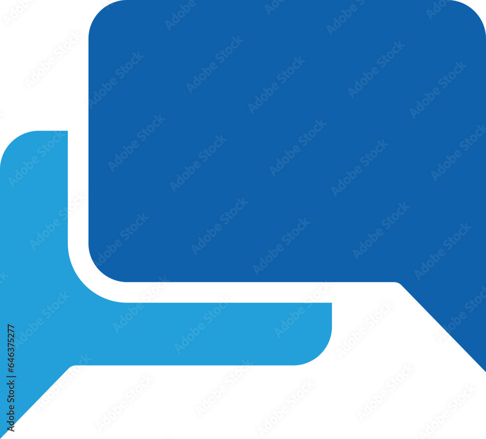 Poster chat icon vector design element. talk bubble speech sign. dialogue balloon.