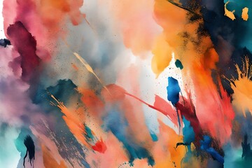 abstract watercolor painting background