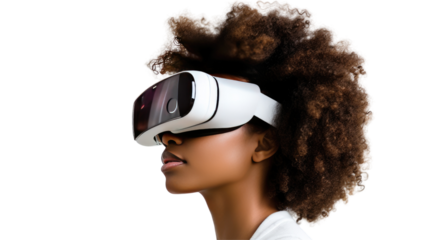 Woman with VR Glasses
