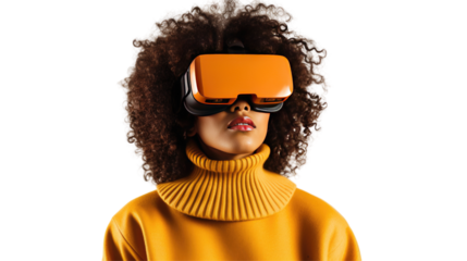 Woman with VR Glasses