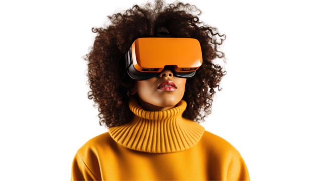 Woman with VR Glasses
