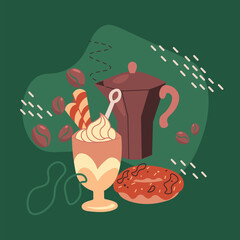 Coffeeshop Flat Illustrations