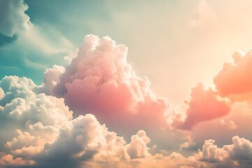 colorful sky and clouds background