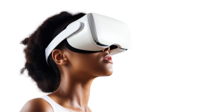 Woman with VR Glasses