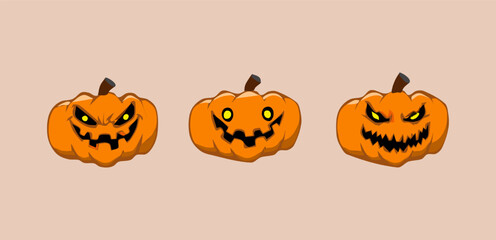 Pumpkin, Jack o lantern Halloween Grave yard vector art, icon and graphic