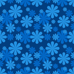 Seamless pattern with fantasy flowers, natural wallpaper, floral decoration curl illustration. Paisley print hand drawn elements.Geometric ethnic pattern seamless flower color