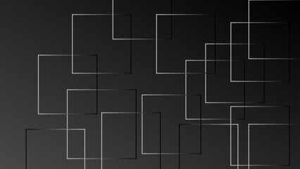 Modern Dark Blue futuristic geometric background. Futuristic hi-technology concept. Horizontal banner template. Suit for cover, banner, brochure, corporate, poster, presentation, website