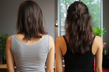Fototapeta premium a haircut before and after