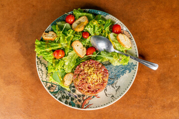 salad with vegetables and cheese