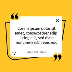 3D bubble testimonial banner, quote, infographic. Social media post template designs for quotes. Empty speech bubbles, quote bubbles and text box. Vector Illustration EPS10.