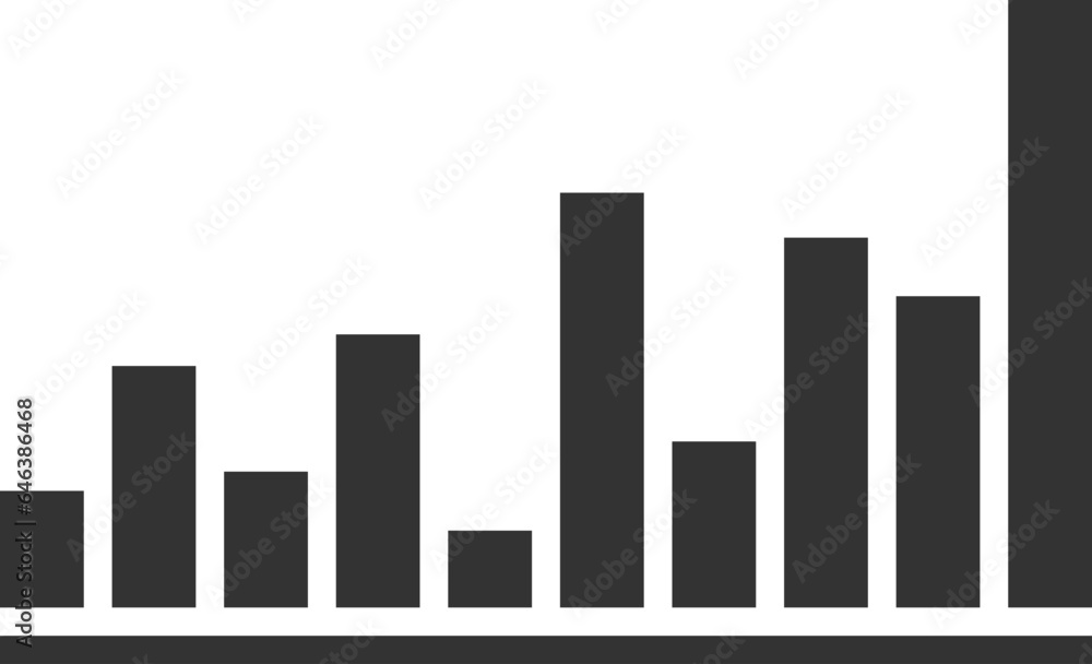 Poster charts and graphs vector. diagram icon template.