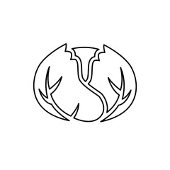 cabbage icon on a white background, vector illustration