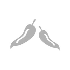 Obraz premium hot pepper icon on white background, vector illustration