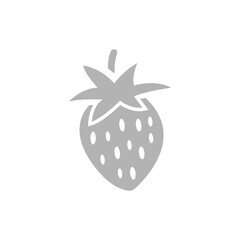Strawberry icon on a white background, vector illustration