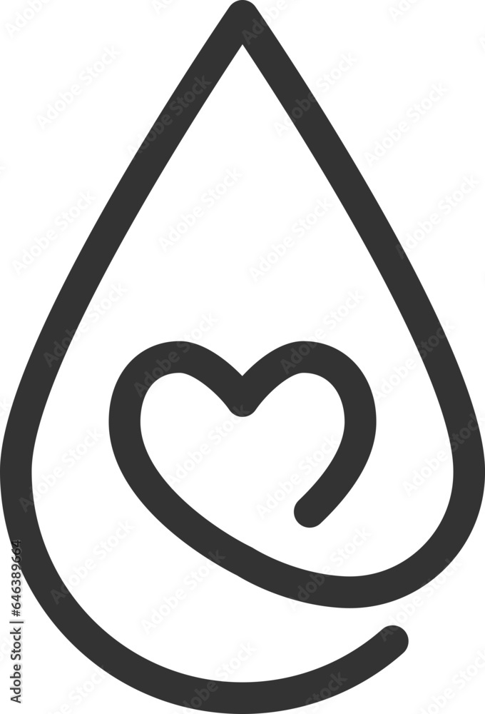 Poster drop water icon vector isolated design element