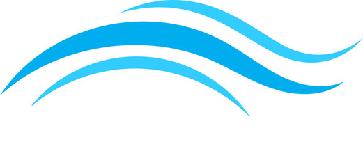 Waves vector design. Water wave icon. Wavy lines isolated.