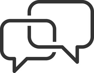 Talk bubble speech icon. Blank empty bubbles vector design elements. Chat on line symbol template. Dialogue balloon sticker silhouette. 