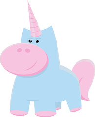 Unicorn vector. Cute illustration for print.