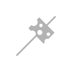 icon of a piece of cheese on a white background, vector illustration