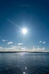 beautiful lake landscape during summer. photo takein in finland