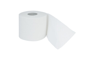 Toilet paper isolated on transparent background with png.