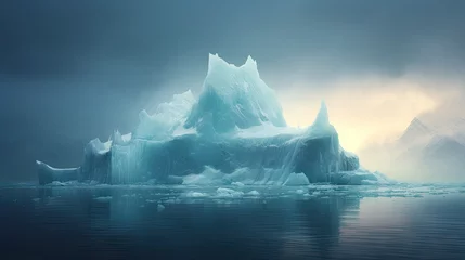 Zelfklevend Fotobehang Antarctica's icebergs from the southern tip of the world © somchai20162516